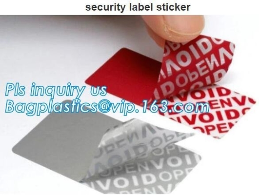 Broken Custom Void Seal Sticker Label Torn Invalid Security Label Tamper Proof