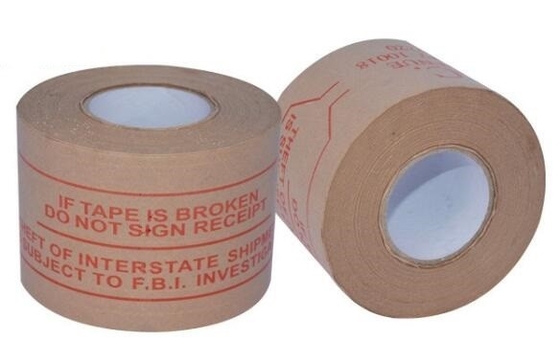 Heavy Packing Label Tape Label / Gummed Tape Kraft With PE Coated