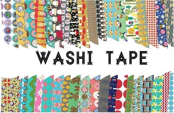 Adhesive Label Tape Label Waterproof Masking Printed Washi Paper