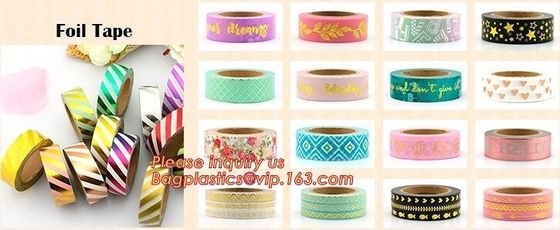 Plastic Core Washi Paper Tape Automotive Stationary Japanese SGS Certification