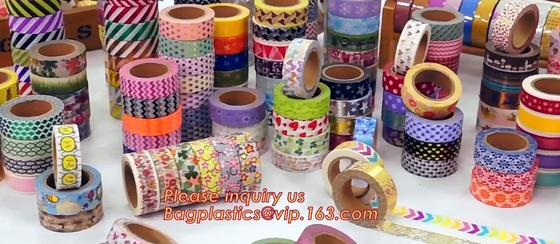 Colorful decorative masking washi paper tape custom printed DIY washi tape with logo,Supplies DIY Arts &amp; Crafts Multi-co