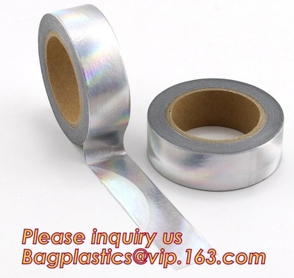 Foil Washi Tape Holographic Gold Laser Decorative Reflective Customized