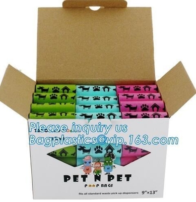 Scented Eco Friendly Dog Products Mixed Dog Pet Waste Poop Bags Refill Rolls