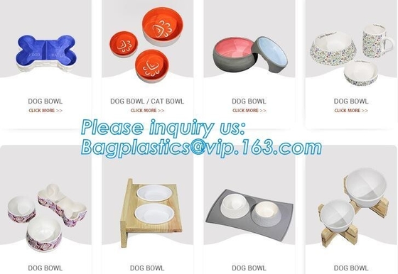 Lovely Personalized portable pet dog food water bowl ceramic plastic, Plastic pet bowl /PP pet dish for dog /food pail f