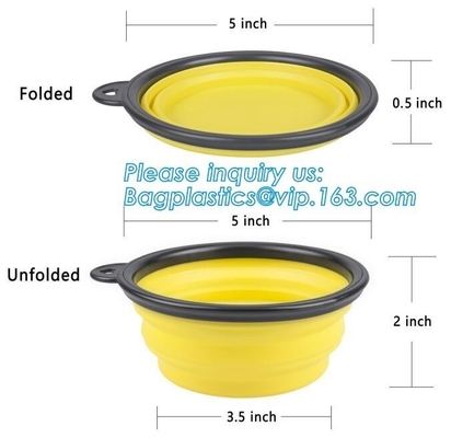 Dog Feeder 2 in 1 Water and Food Outdoor Dog Water Bottle Pet Bowls Travel Food Supplies Container Dish Cup for Cats and