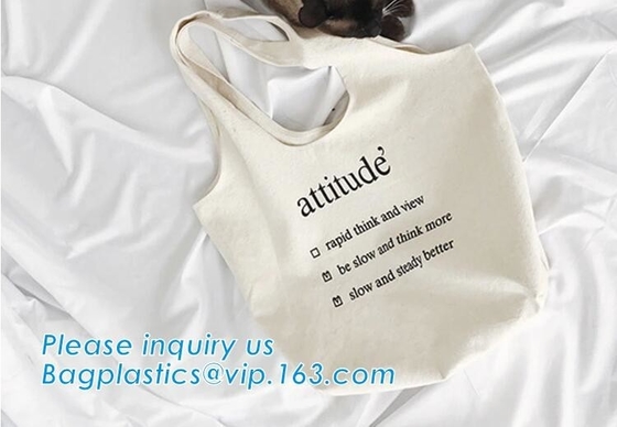 customized cotton canvas tote bag cotton bag promotion recycle organic cotton tote bags wholesale,Handle Canvas Bag Tote