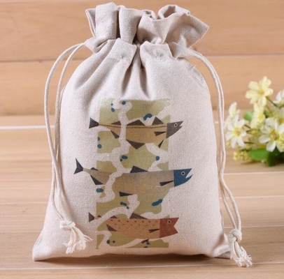 organic Zero Waste Eco-Friendly Natural &amp; Healthy Organic Cotton Drawstring Net Bag for Grocery Shopping Storage Set