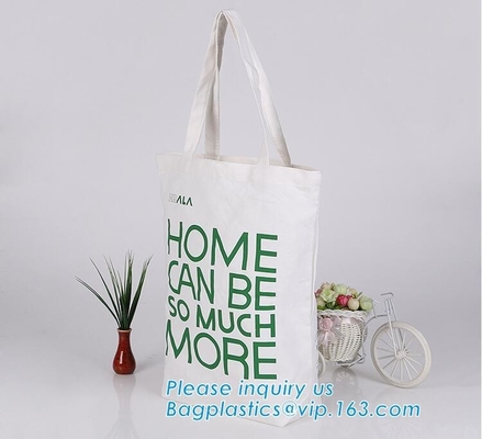 Fair trade calico cotton canvas tote bag long handle,cotton Canvas Tote Bag with 2 extra pocket outside for day use