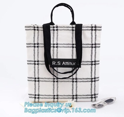 Tote Heavy Duty Plastic Bags Handled Cotton Canvas Tote Fancy Eco Friendly Fashion