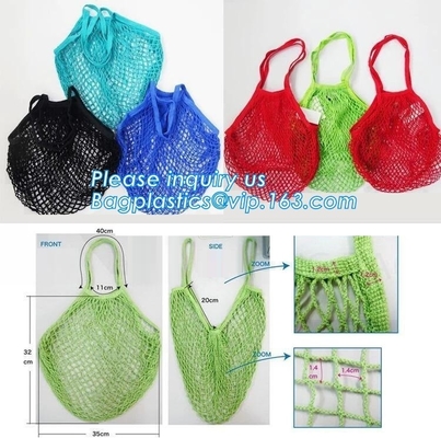 Shopping Reusable Eco Bags Reusable Grocery Market Cotton Net String