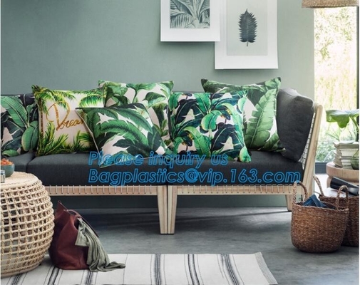 Tropical Leaf Latest Design Digital Printing , Cushion Cover Decorative Pillow Covers