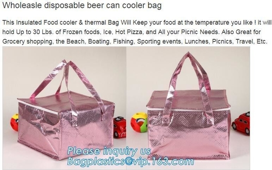 Reusable aluminium Portable Oxford Cloth Insulation lunch bag Quality Thermal cooler Disposable Office Lunch Bag PACK