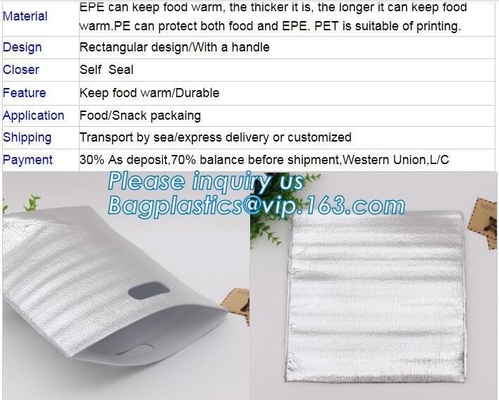 environmental friendly non-woven picnic lunch box thermal insulation package bag,Customized hot sale thermal insulation