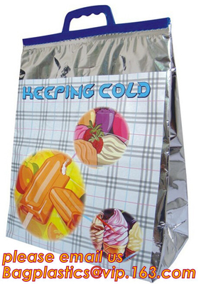 thermal disposable insulated food bags Insulated Aluminum Foil Box Liners / Cold storage Disposable insulated cooler Chi