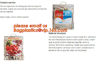 The magic insulated jay bag,thermal disposable insulated food bags Insulated Aluminum Foil Box Liners / Cold storage Dis