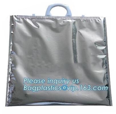 Promotional Aluminium Extra Large Thermal Cooler insulated tote bags with zipper,Custom Logo cooler bag for food bagease