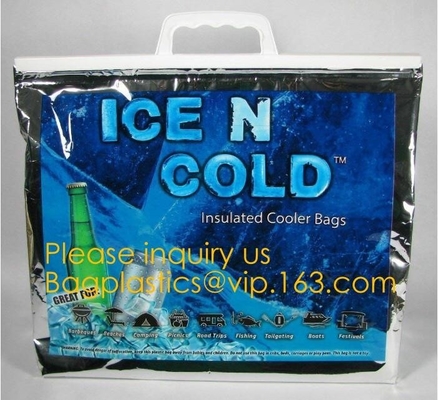 large aluminum foil material thermal insulate cooler bag,insulated jute cooler bag for delivery food cooler bag aluminiu