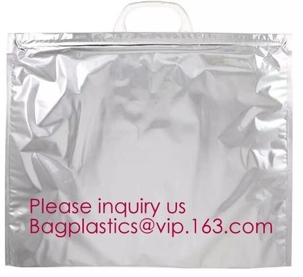 Reusable Grocery Shopping Box Zipper Top Nonwoven Aluminum Cooler Bag Thermal Bag Cool Insulated Bag bagease bagplastics