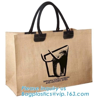 Reusable Natural Eco Personalised Hessian Jute Shopping Bags,Eco Shopping Wine Tote Clutch Supplier Small Gift Beach Pri