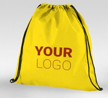 Design Christmas Small Drawstring Shopping Non Woven Bag, Wholesale cheap recycle polypropylene pp non woven bag with zi