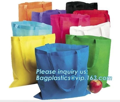 Promotional Customized Nonwoven Recycle PP Non Woven Bag, Promotional Gift Foldable Printed Garment Cheap Tote Fabric Re