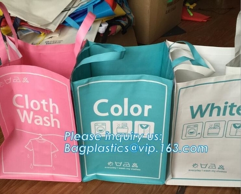 Non Woven Hotel Washing high quality Drawstring Laundry Bag, laundry bag for hotel, Foldable non woven corner laundry ha