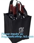 Recycle Durable Two Bottles Non Woven Wine Bag, customized high quality non woven fabric wine bottle bags, bagease, pac
