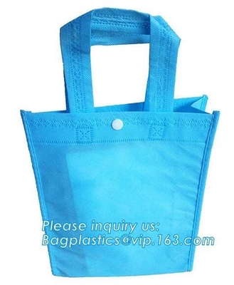 Custom Non Woven Bag Printed Logo Handle Bags For Advertizing Items, customized promotional laminated gift shopping tote