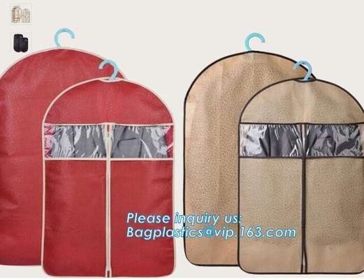 pp woven garment cover, non woven garment bags, suit bags, suit cover, dust cover, non woven zipper clothes bags, clothe