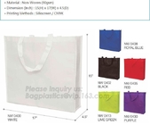 laminated recycled RPET non woven bag Rpet tote non woven bag / Rpet non wovenshopping bag, non woven gift pouch drawstr