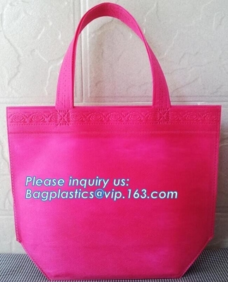 wholesale fashion 38*42*10cm 80gsm 100% pp non woven bag with handle, gusset and bottom, Promotional Custom Logo Printed