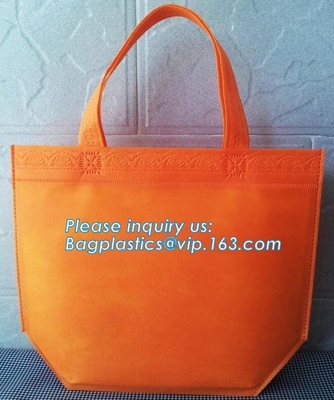 wholesale fashion 38*42*10cm 80gsm 100% pp non woven bag with handle, gusset and bottom, Promotional Custom Logo Printed