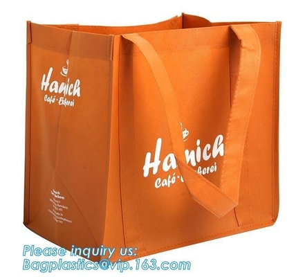 Promotional Recyclable Non Woven Bag, hot sealed non woven bag, cheap logo printed non woven shopping bag, bagplastics