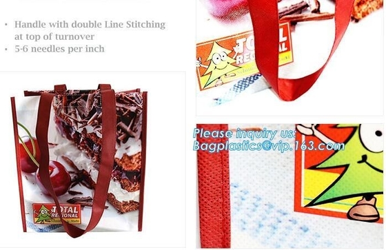 Shopping printing fabric insulated foldable bag, custom pp non woven bag tote bag, Wholesale Clothe Storage Non Woven Ba