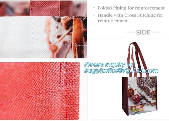 Shopping printing fabric insulated foldable bag, custom pp non woven bag tote bag, Wholesale Clothe Storage Non Woven Ba