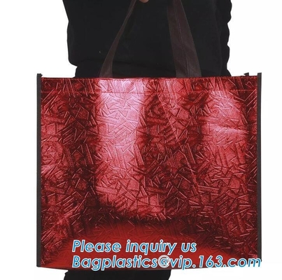 Custom collapsible reusable folding non woven bag murah shopping bags, Recycelable non woven bag carry shopping bag