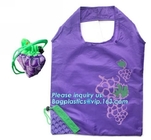 Custom Recyclable Foldable Polyester Shopping Bag with any pattern,Various Fabric and Pattern reusable polyester shoppin