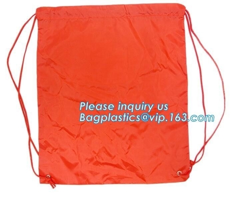 Recycled Foldable Nylon Polyester Tote Bag with logos polyester shopping bag Custom advertising handle non woven bag PAC