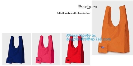 Eco-Friendly Reusable Polyester Foldable Shopping Bag,Custom Gift Promotional 210D 420D Polyester 190T Nylon Small Draws