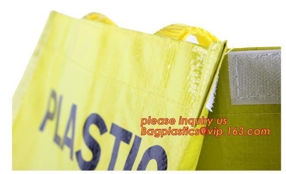 Supermarket Foldable Shopping Bag PP Woven Fabric Reusable Bag,Promotional Customized Printing PP Woven Shopping Bag