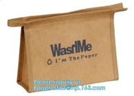 Dupont Tyvek Material Clear Plastic Makeup Bag, Makeup Artist Tool Bag Custom, Shopping bag durable washable waterproof