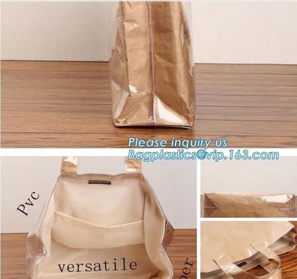 Tyvek and Kraft paper tote bag for shopping,durable fashion tyvek bag,Top Selling Products Dupont Paper Tote Tyvek Bags