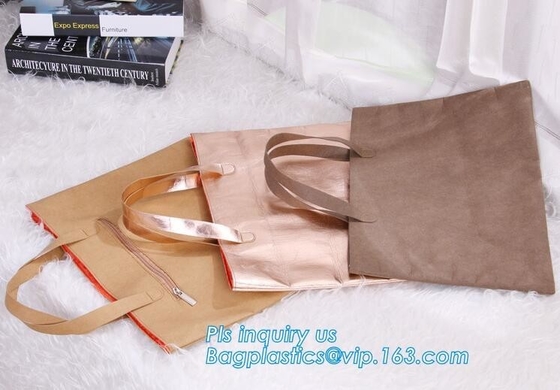 Tyvek paper tote bag, Fashion Handbag Canvas Tote Bag, Durable unique tyvek paper duffle luggage bag bageasebagplastics