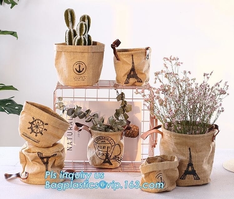 colorful gold TYVEK washable paper garden pots flower pot storage bag,Washable Kraft Paper planter ,kraft paper planter