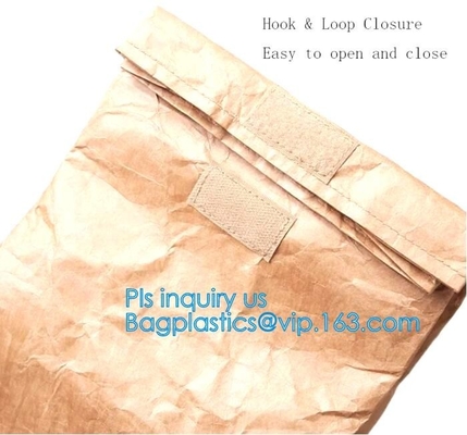 Eco-friendly Tear-resistant Dupont Paper Handbag Durable Tyvek Shopping Waterproof Tote Bag with Zipper bagease package