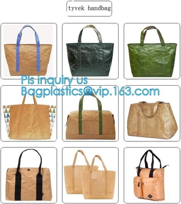 Fashion bag washable paper tote bag, standard size tote bag,washable kraft paper tote bag, washable kraft paper handbag