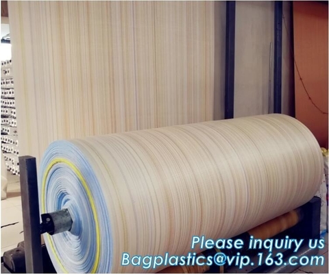 pp woven fabric in roll，Virgin new material/White woven bag rolls / PP woven tubular fabric for making rice, fertilizer,