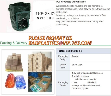 Heavy Duty Biodegradable Garden Bags Potato Grow Murphy PE Fabric Gallon Durable