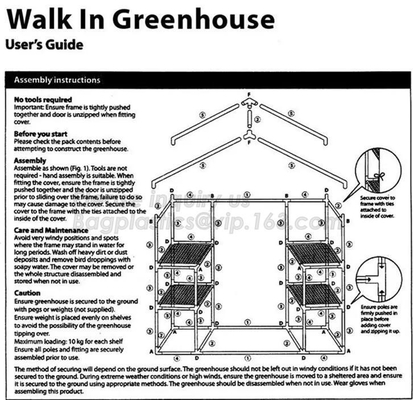 Hydroponics Garden Indoor Plant Growth Green House Grow TentWalk