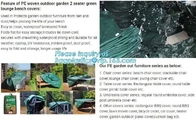 Green Waterproof pe plastic outdoor garden furniture covers,lounge bench covers,funiture series,garden bench cover, bag